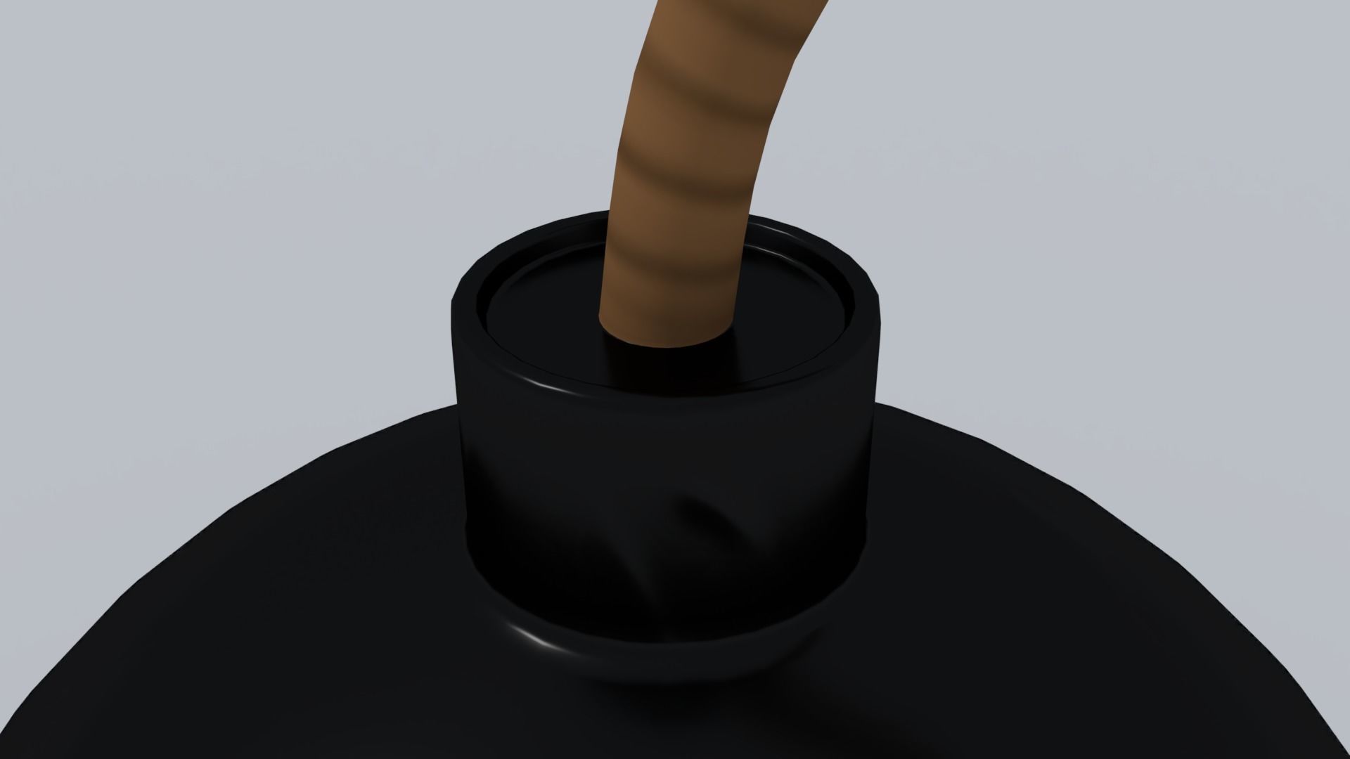 Round Bomb 3D model_1