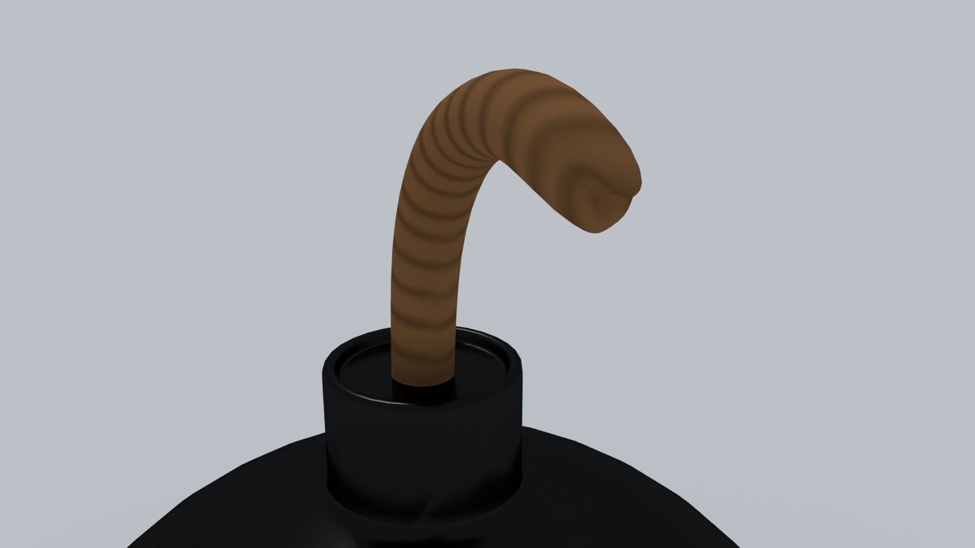 Round Bomb 3D model_2