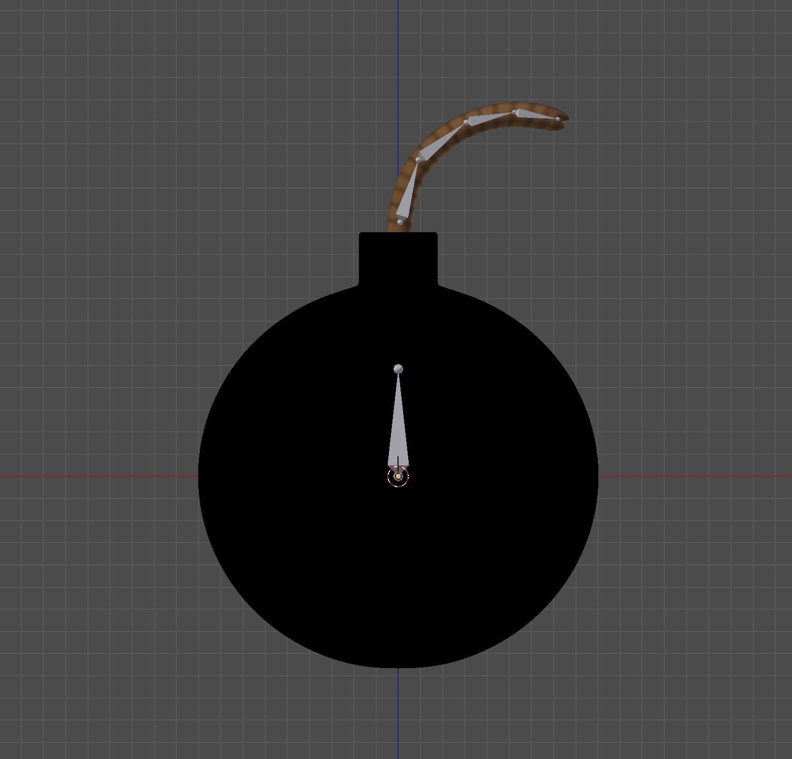 Round Bomb 3D model_4