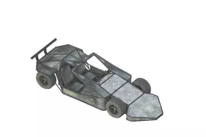 Ramp Car Low-poly 3D model_0