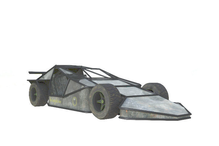 Ramp Car Low-poly 3D model_1