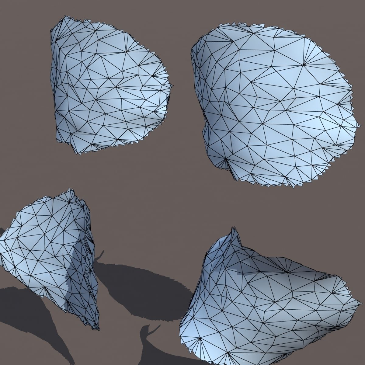 Autumn Fall Leafs PACK Low Poly 3d Model Low-poly 3D model_11