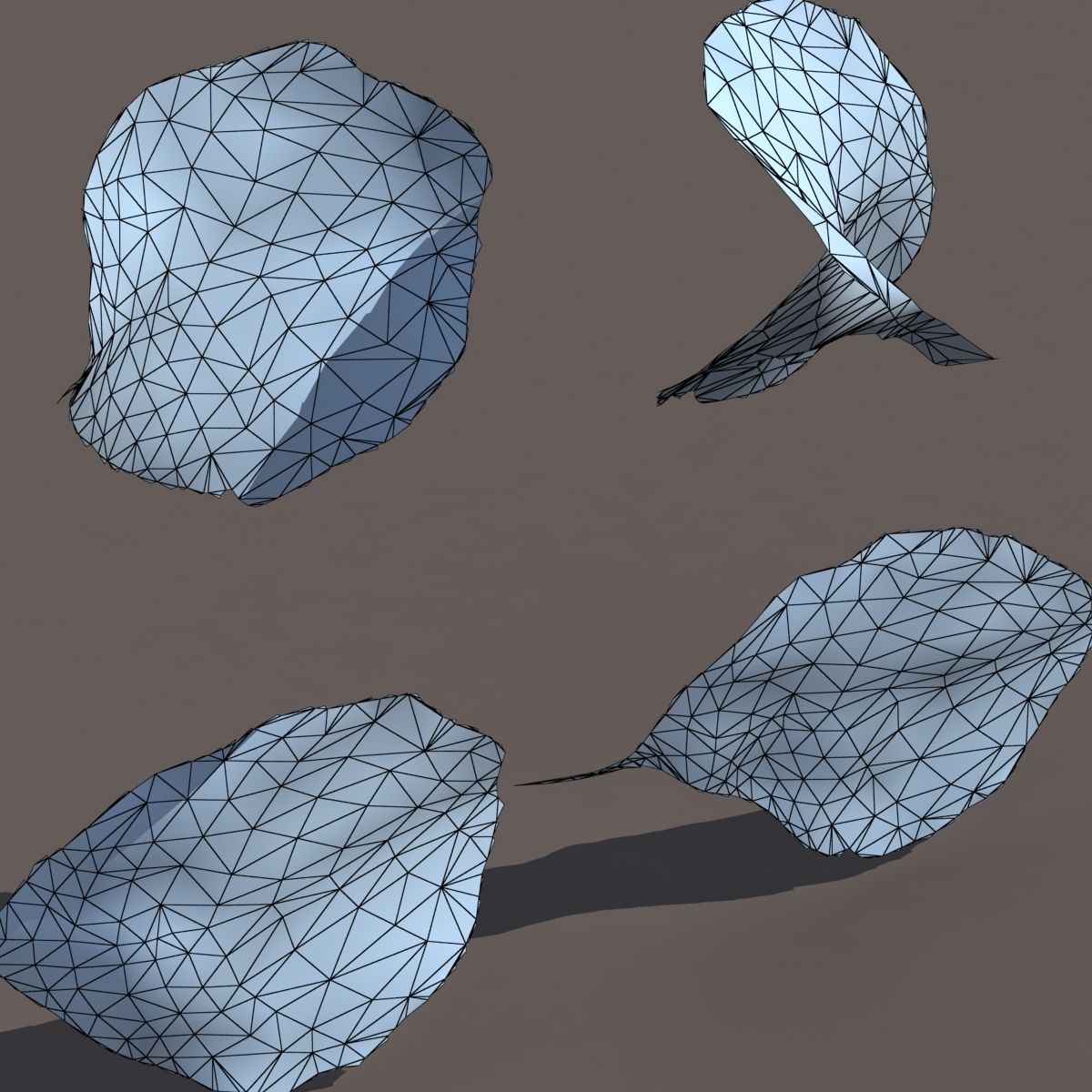 Autumn Fall Leafs PACK Low Poly 3d Model Low-poly 3D model_14