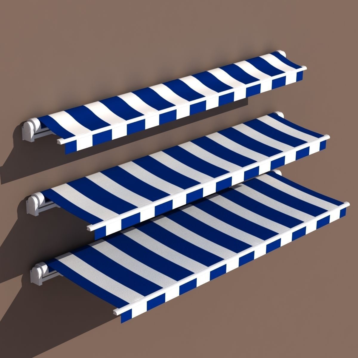 Awning 3 types 3D model_2