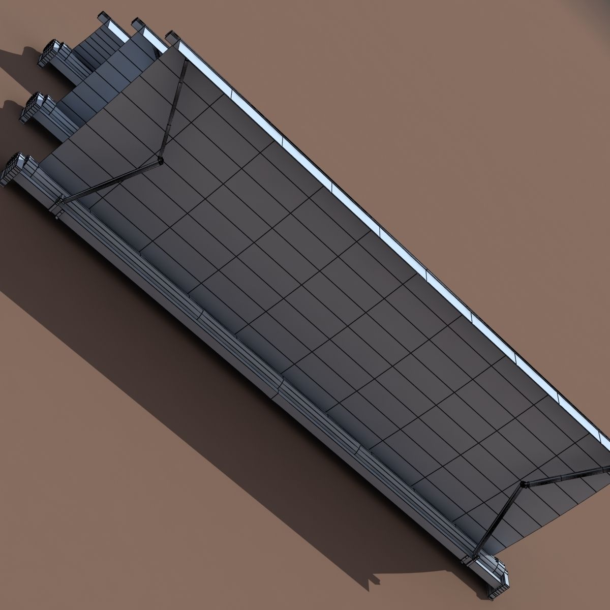 Awning 3 types 3D model_6