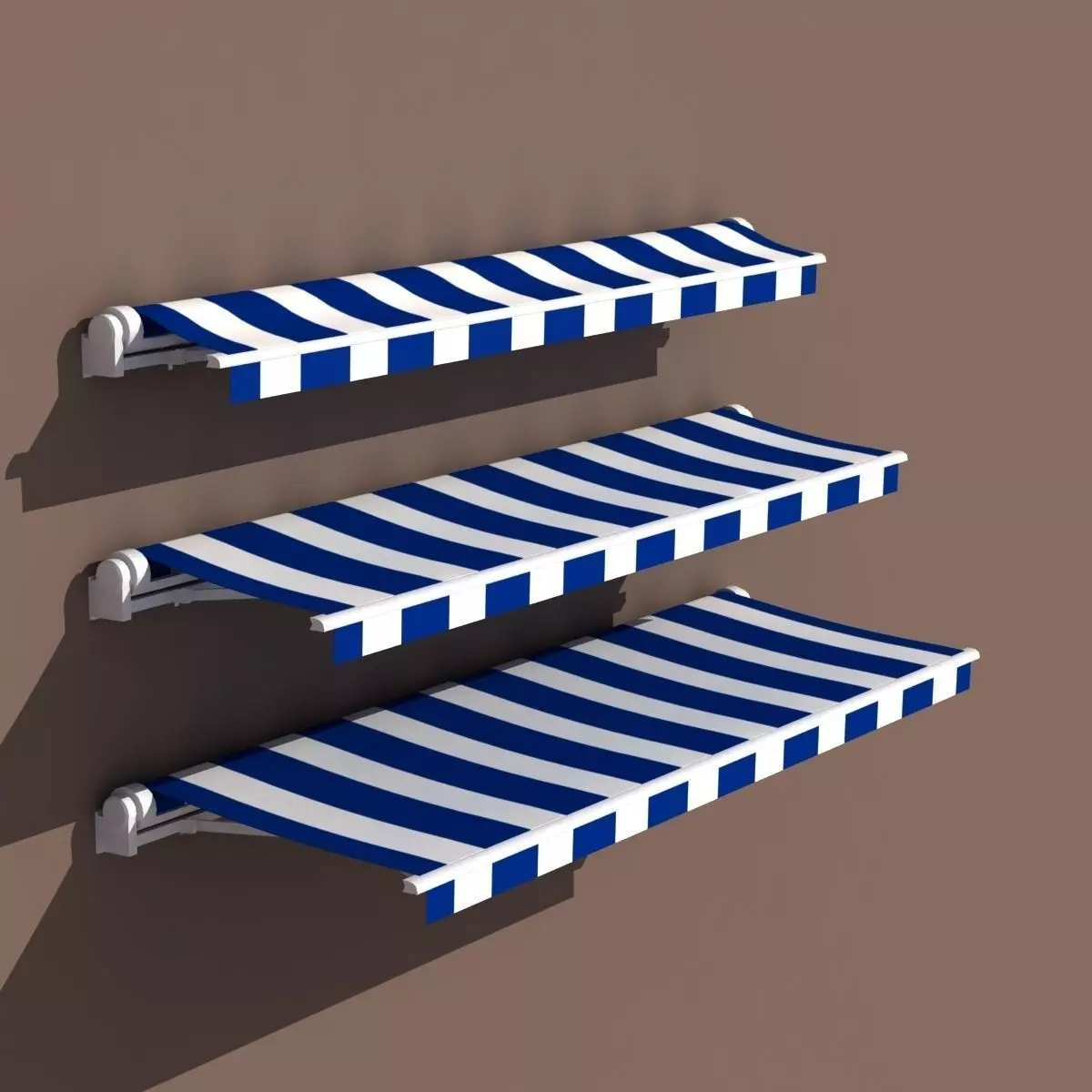 Awning 3 types 3D model_0