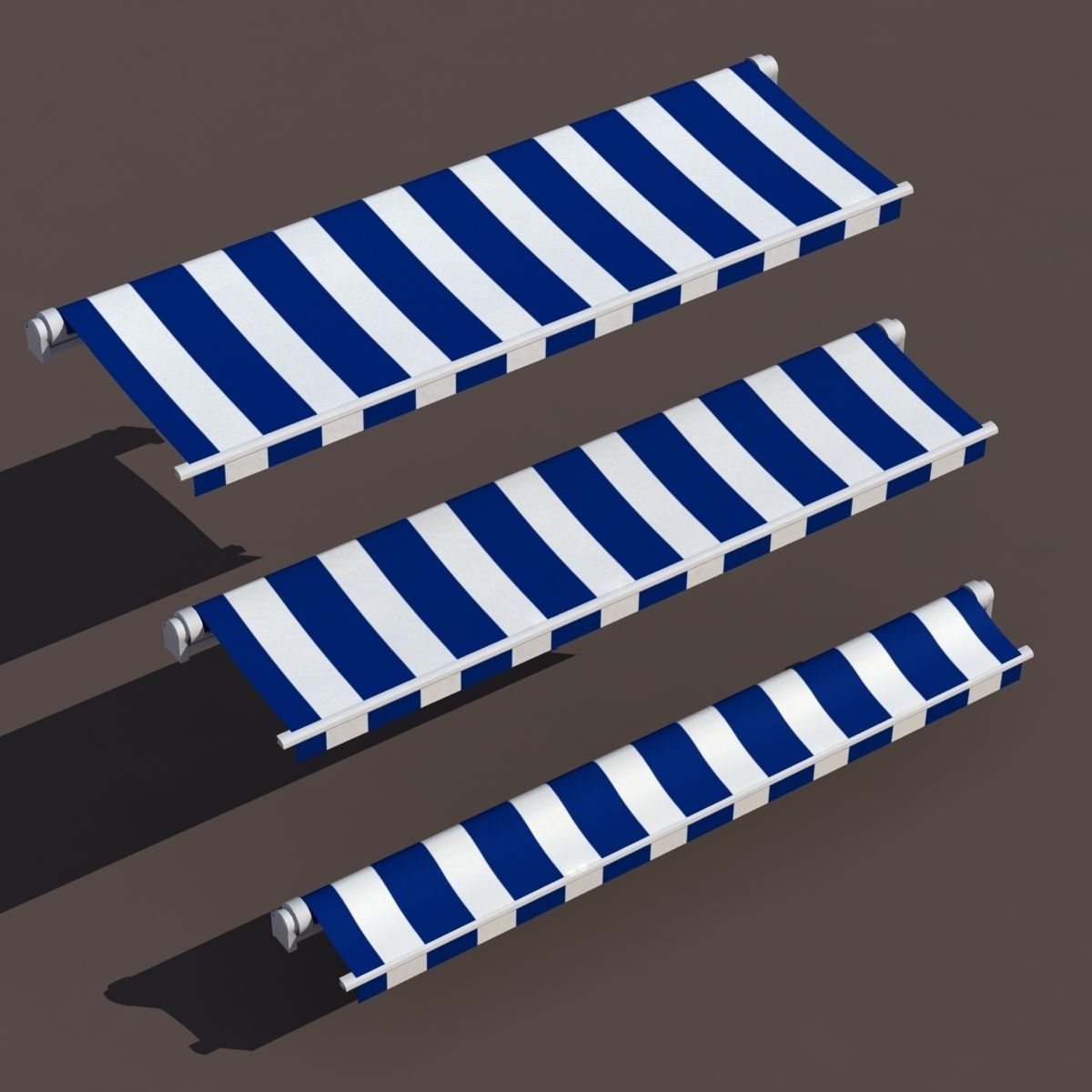 Awning 3 types 3D model_3