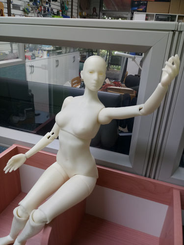 BJD girl -ball Jointed doll 3D print model 3D print model
