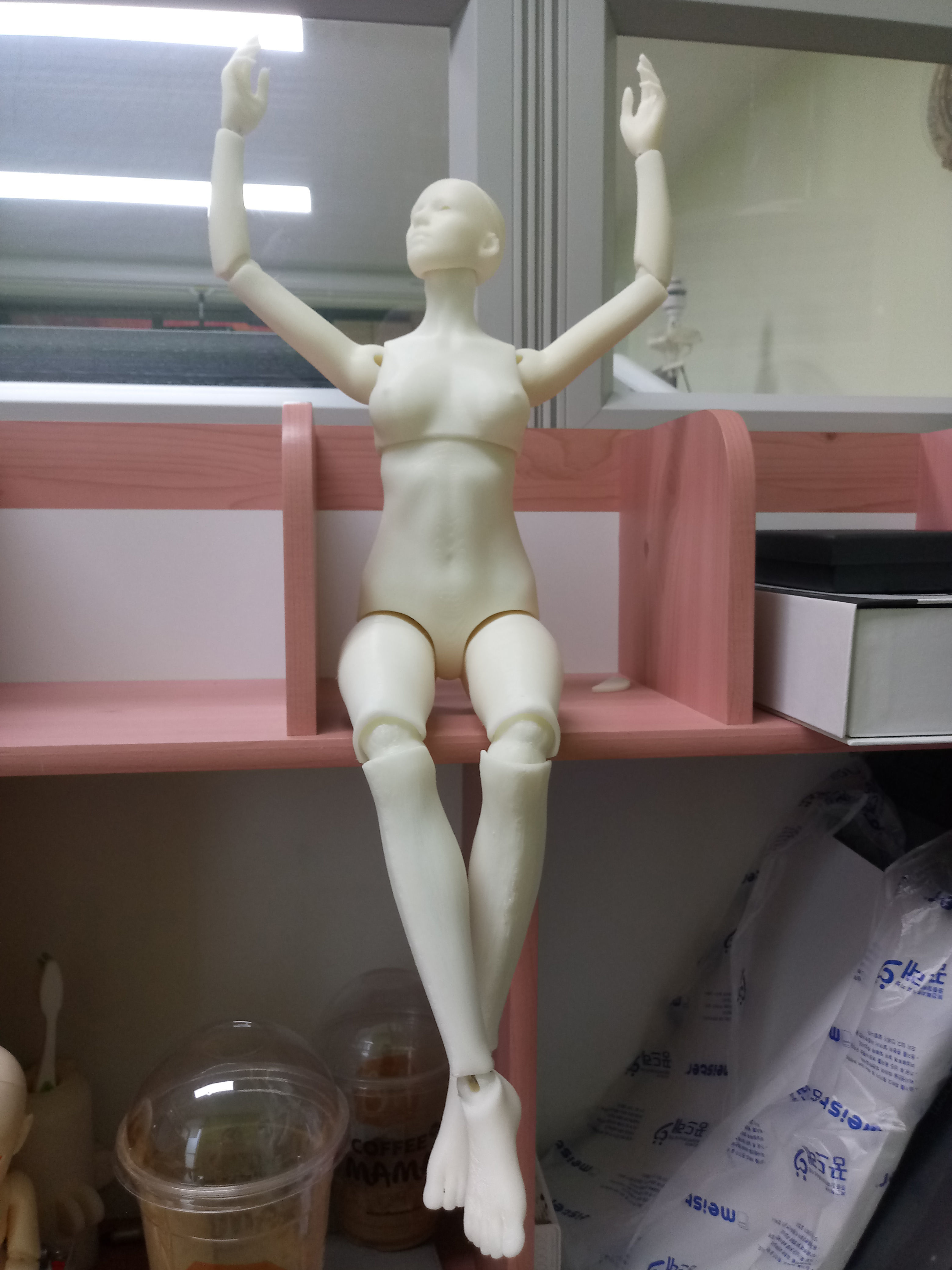 BJD girl -ball Jointed doll 3D print model 3D print model_10