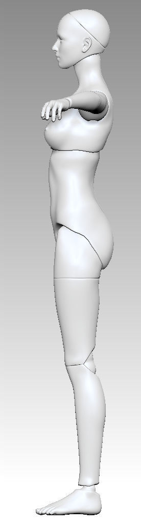 BJD girl -ball Jointed doll 3D print model 3D print model_4