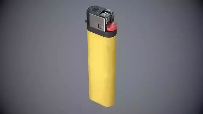Lighter Yellow Low-poly 3D model