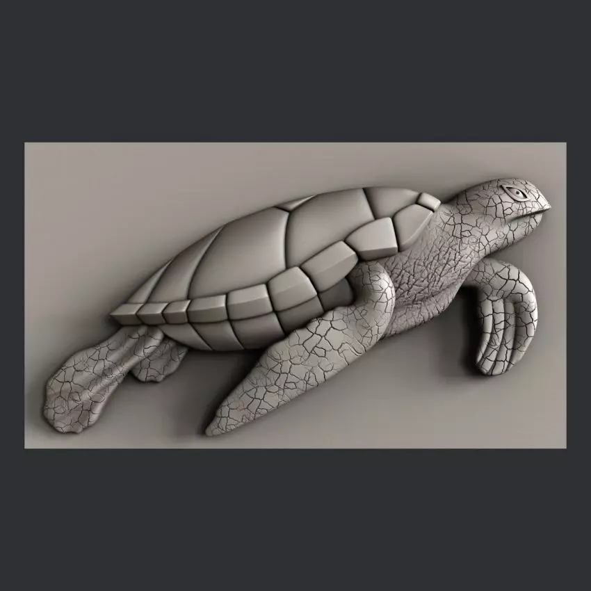 3d STL models for CNC turtle 3D model
