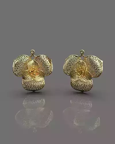 Floral set gold ring with flower design