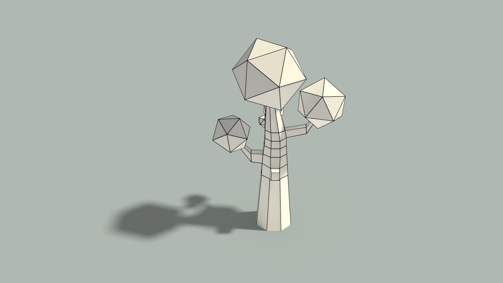 Low Poly Tree Low-poly 3D model_5