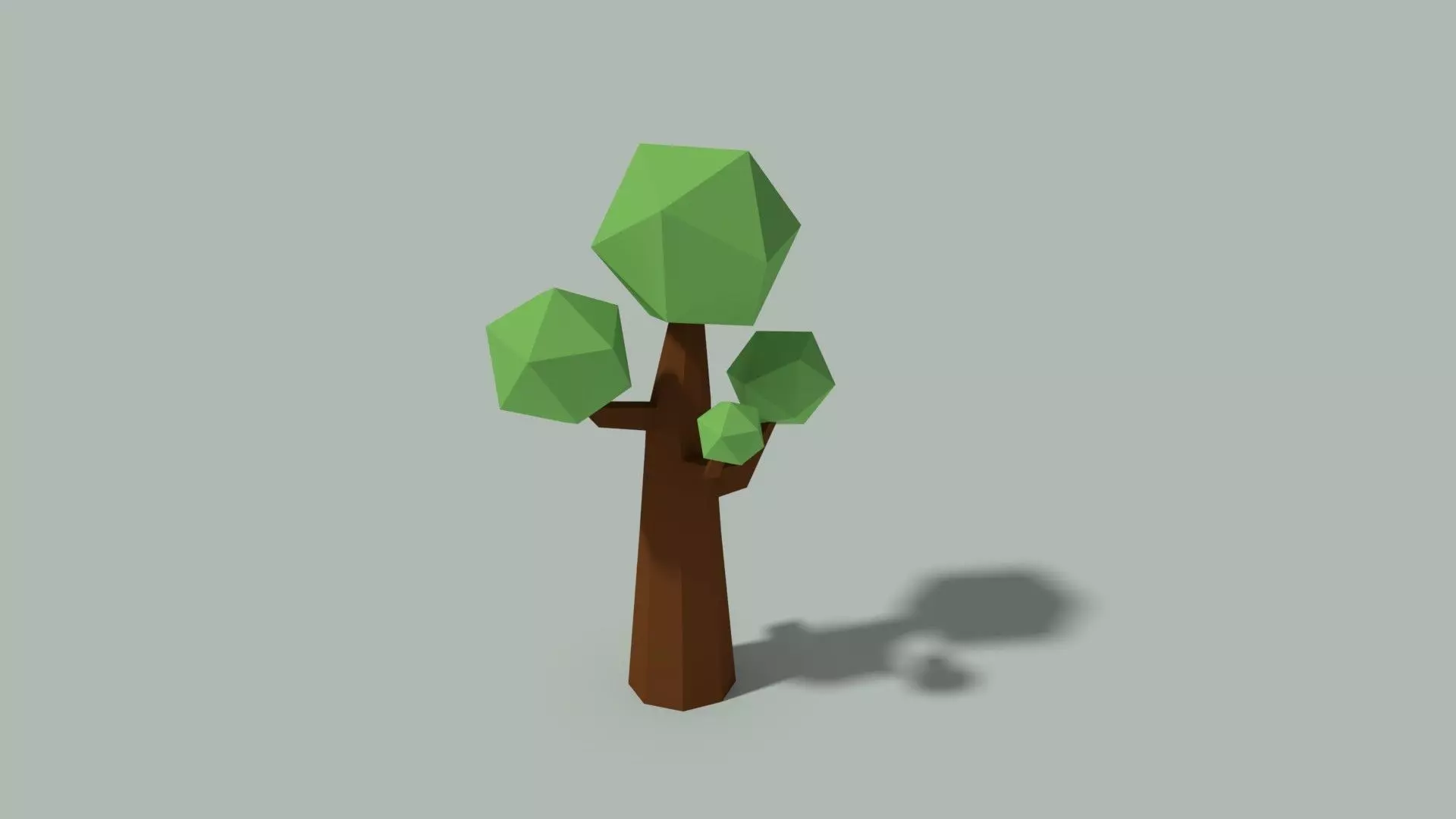 Low Poly Tree Low-poly 3D model_0