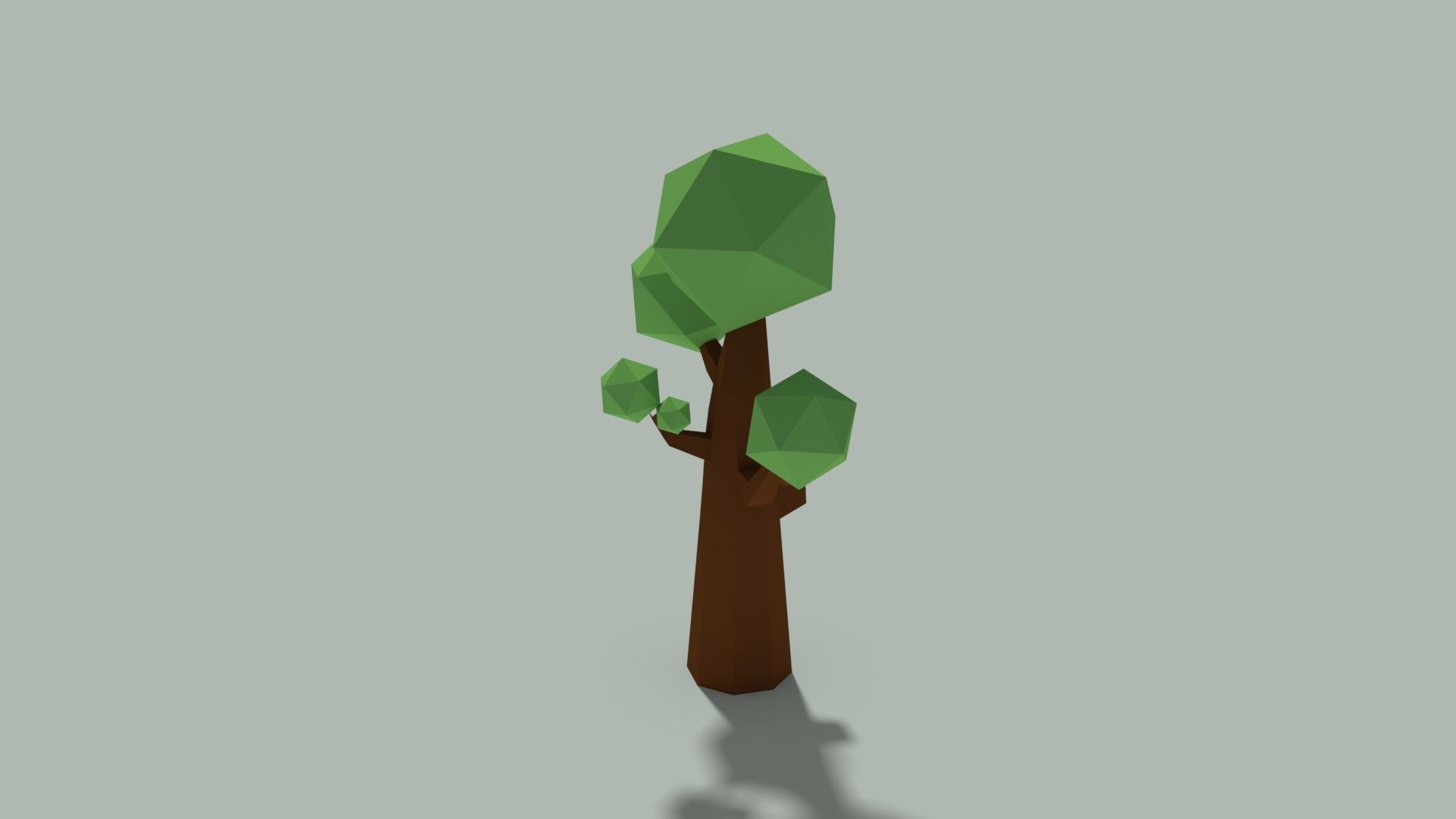 Low Poly Tree Low-poly 3D model_1