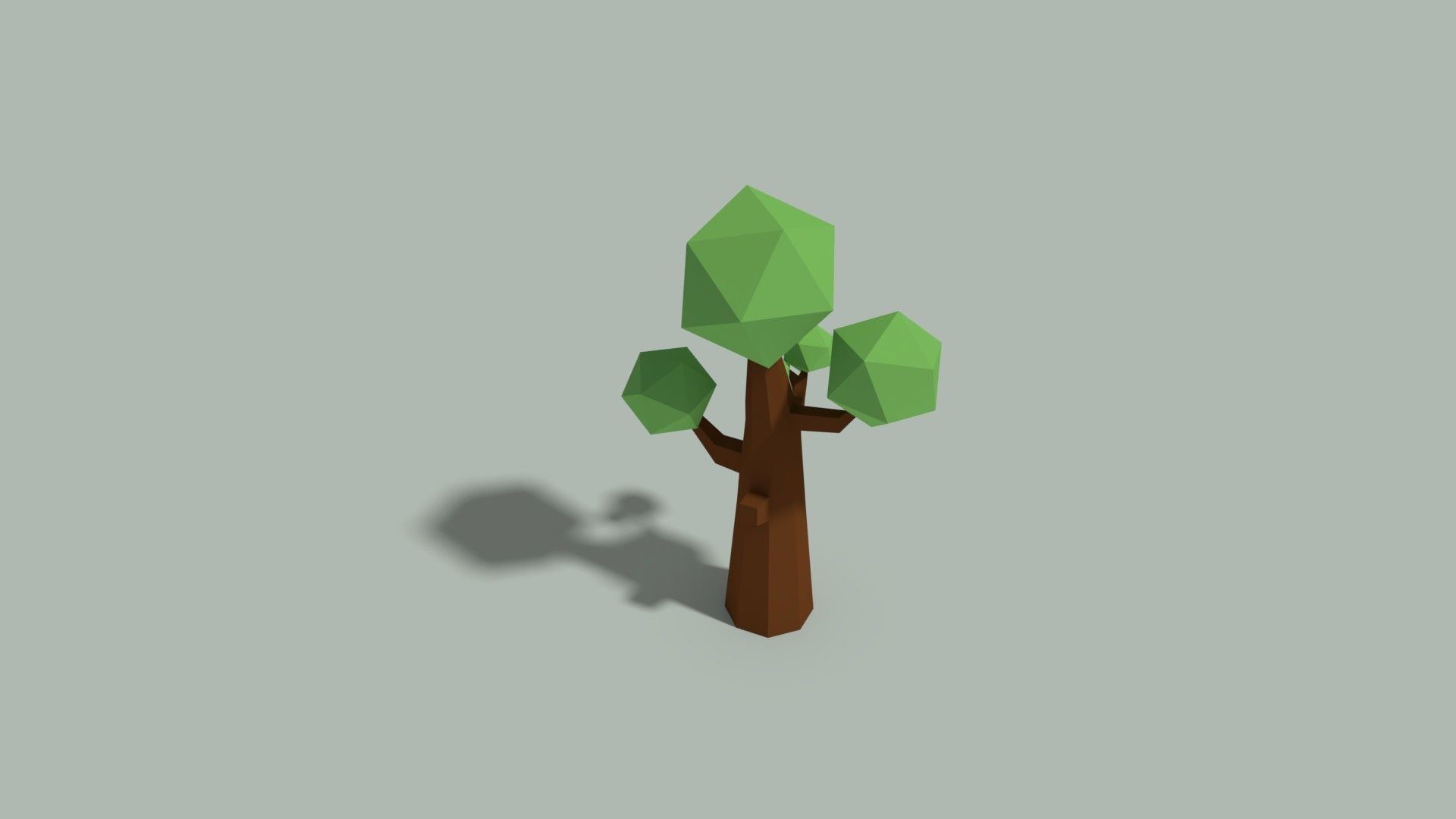 Low Poly Tree Low-poly 3D model_2