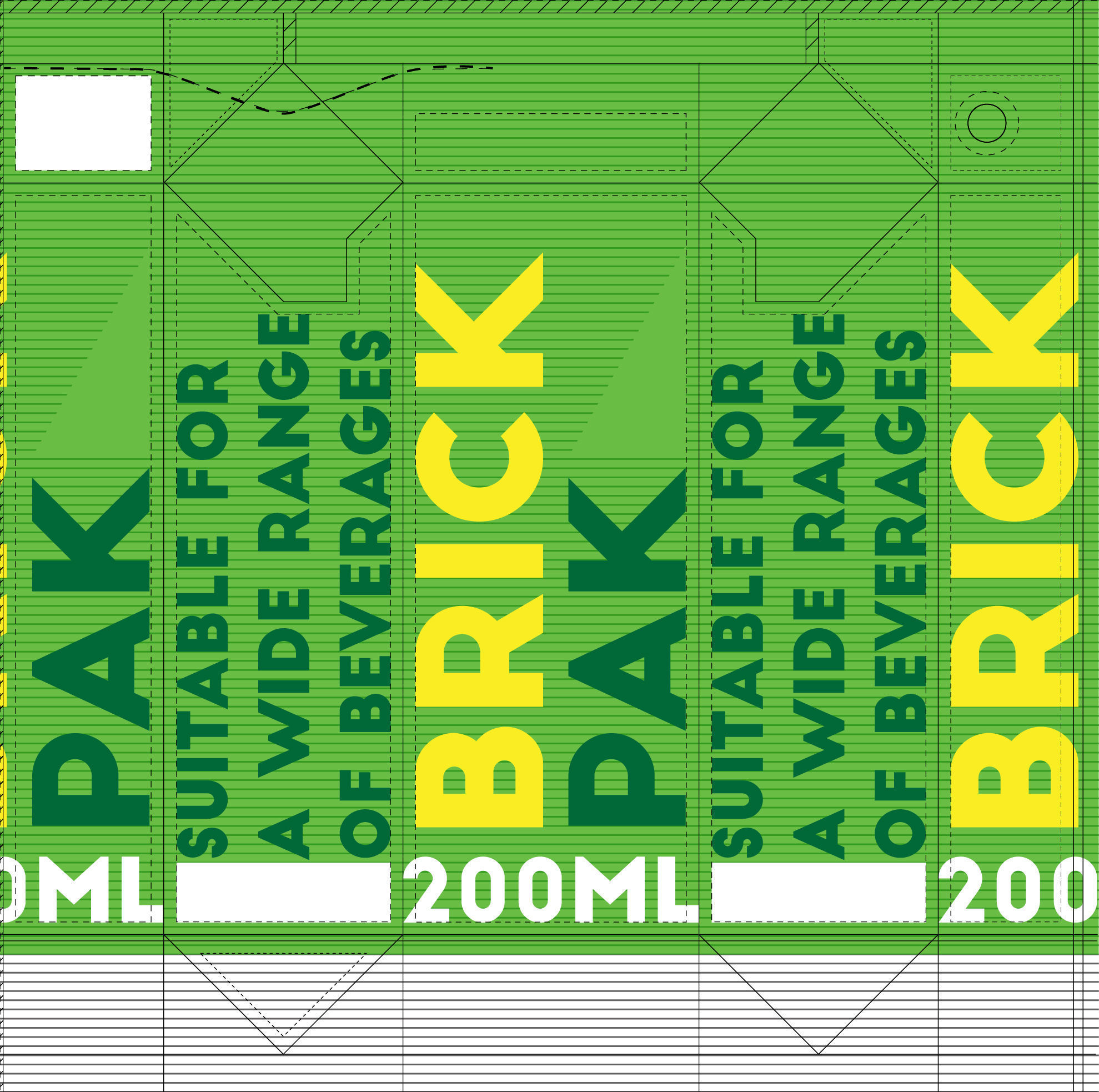 200ml Brick Pack 3D model_6