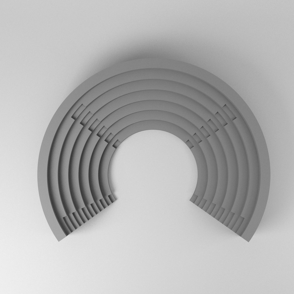 Simple Amphitheater Free 3D model_1