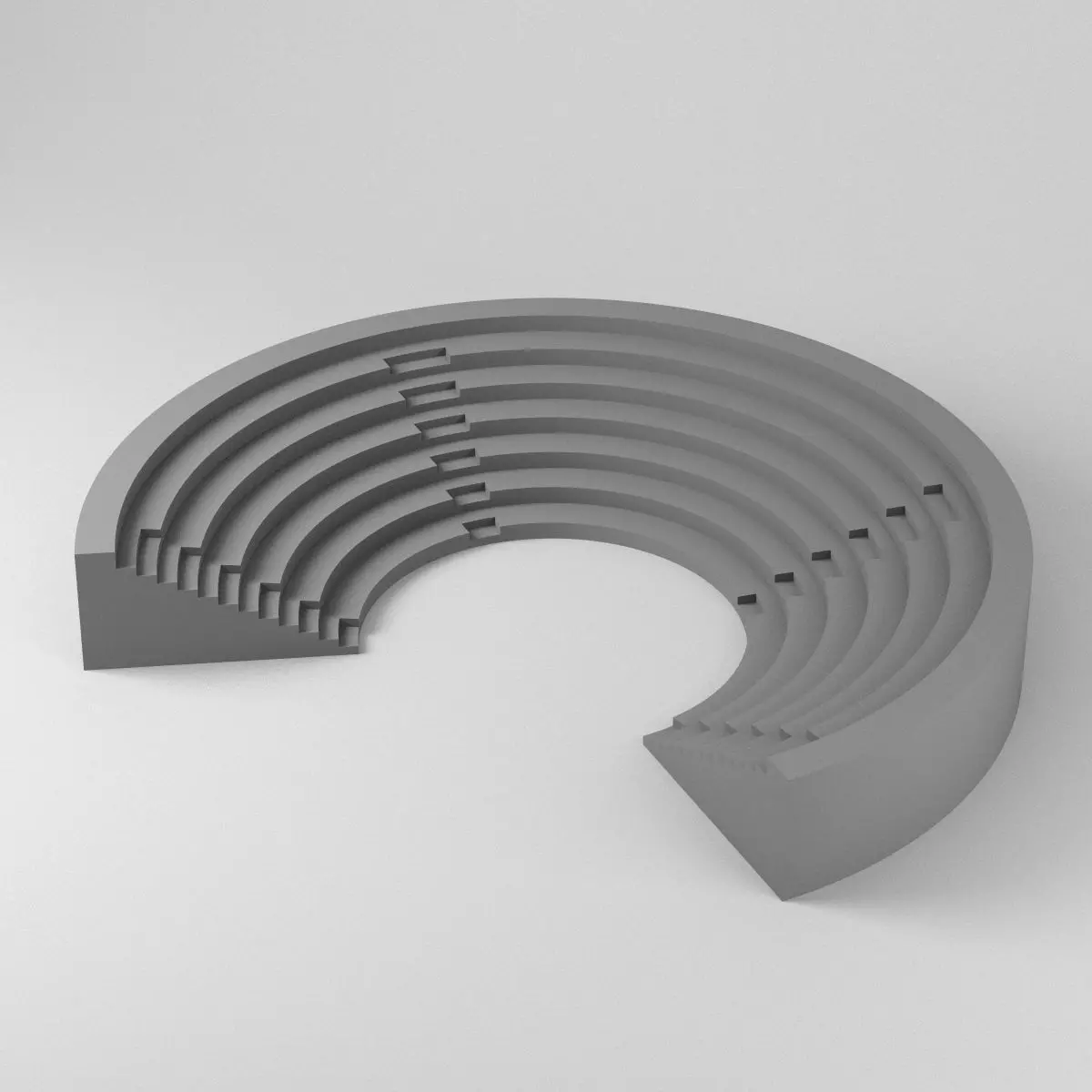 Simple Amphitheater Free 3D model_0