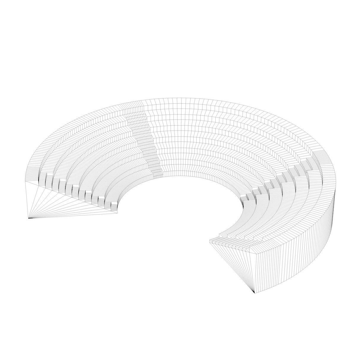 Simple Amphitheater Free 3D model_2