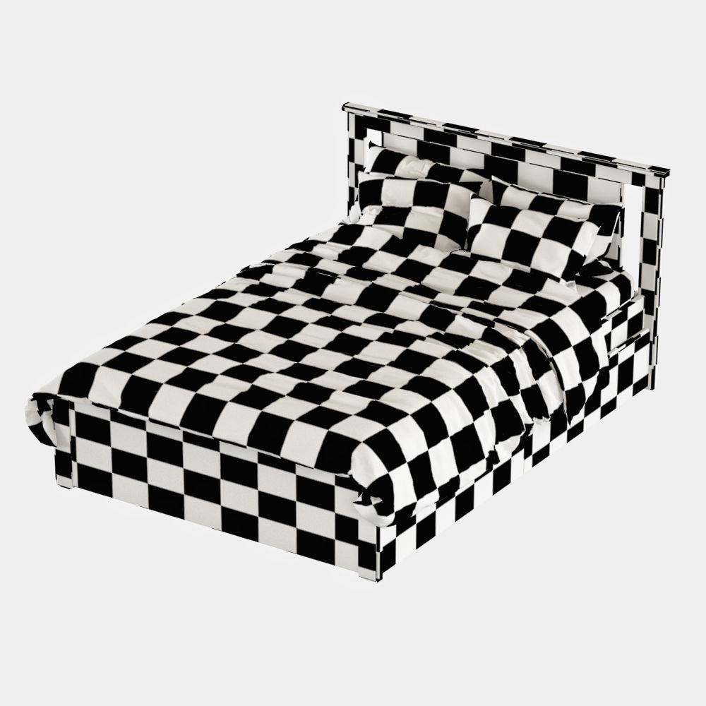 Bed Songesand 3D model_9