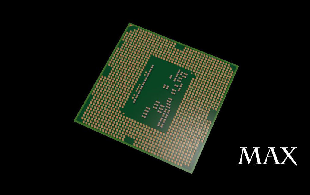 Chip set intel processor 3D model_5