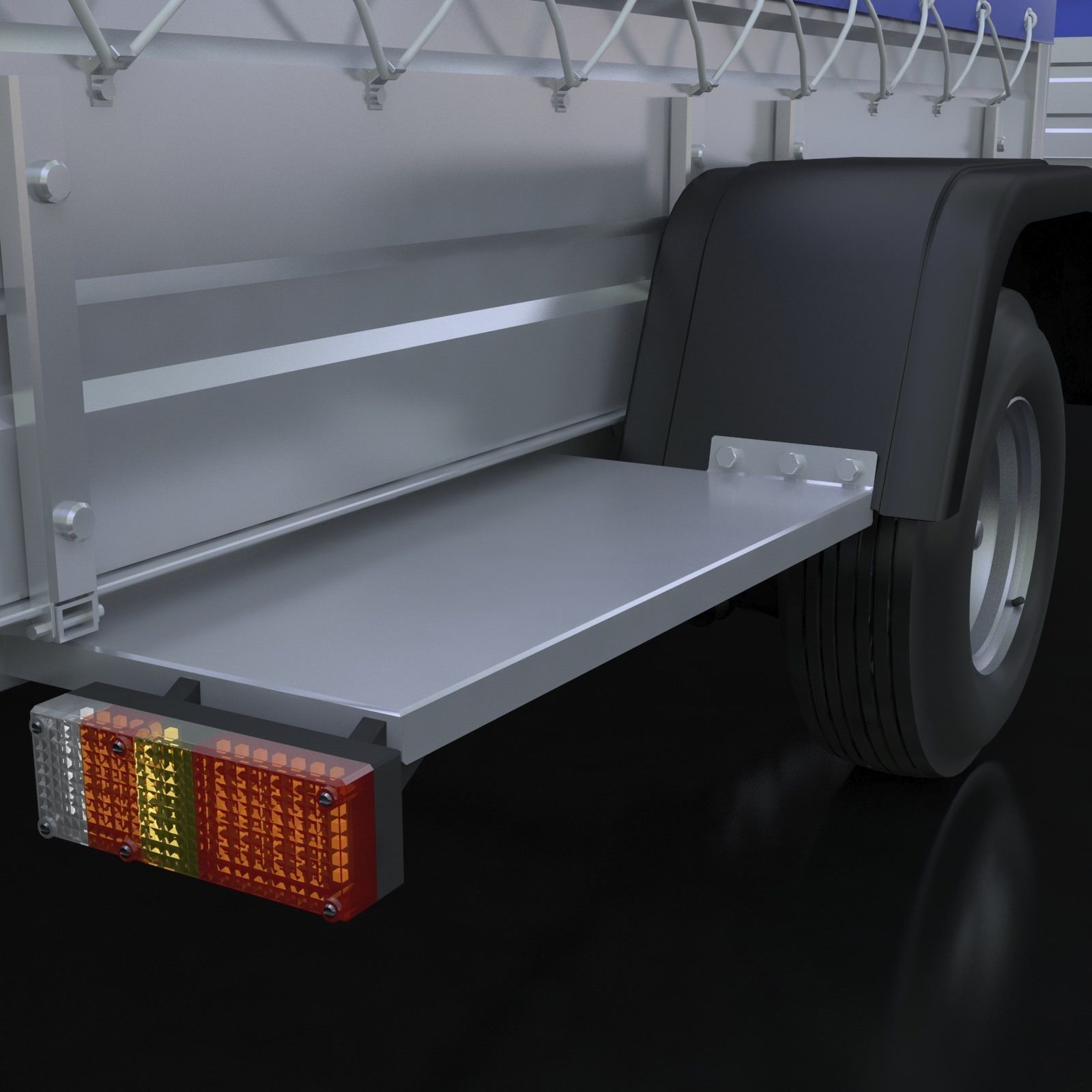 trailers 3D model_2
