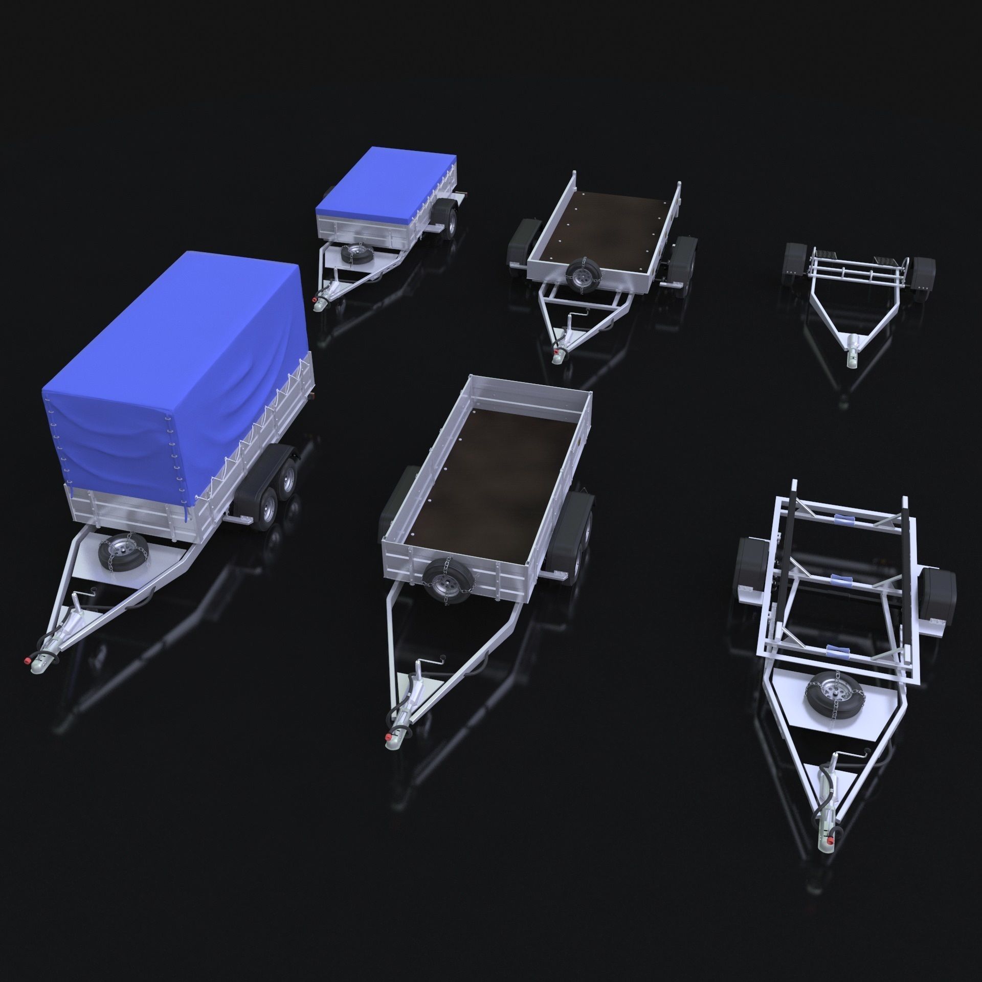 trailers 3D model_0