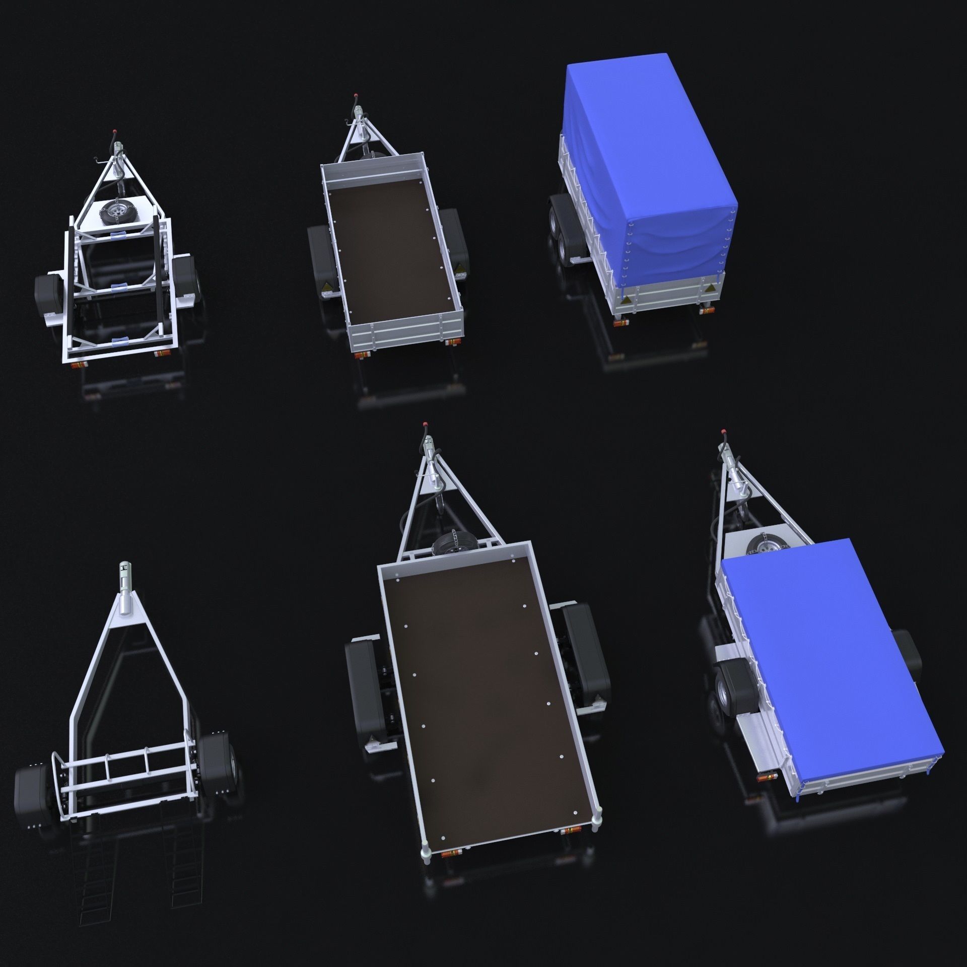 trailers 3D model_5