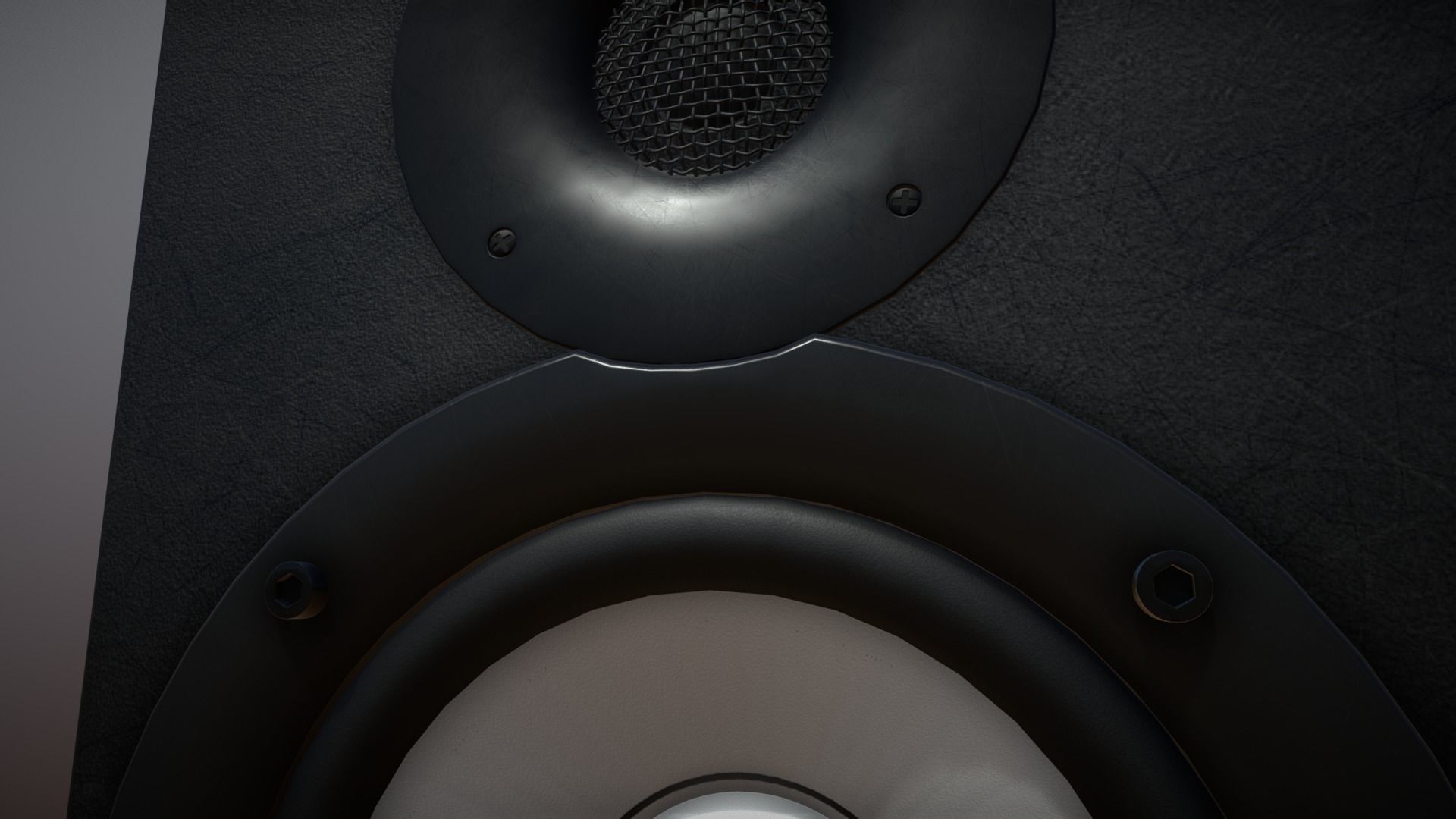 Studio Monitor Speaker 3D model_3