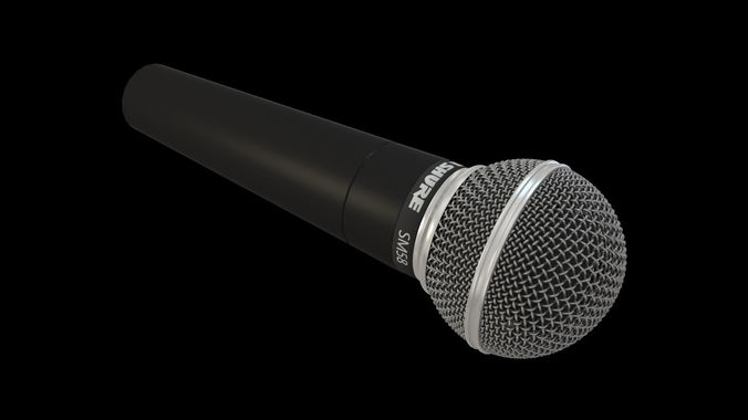 Shure SM58 Microphone 3D model