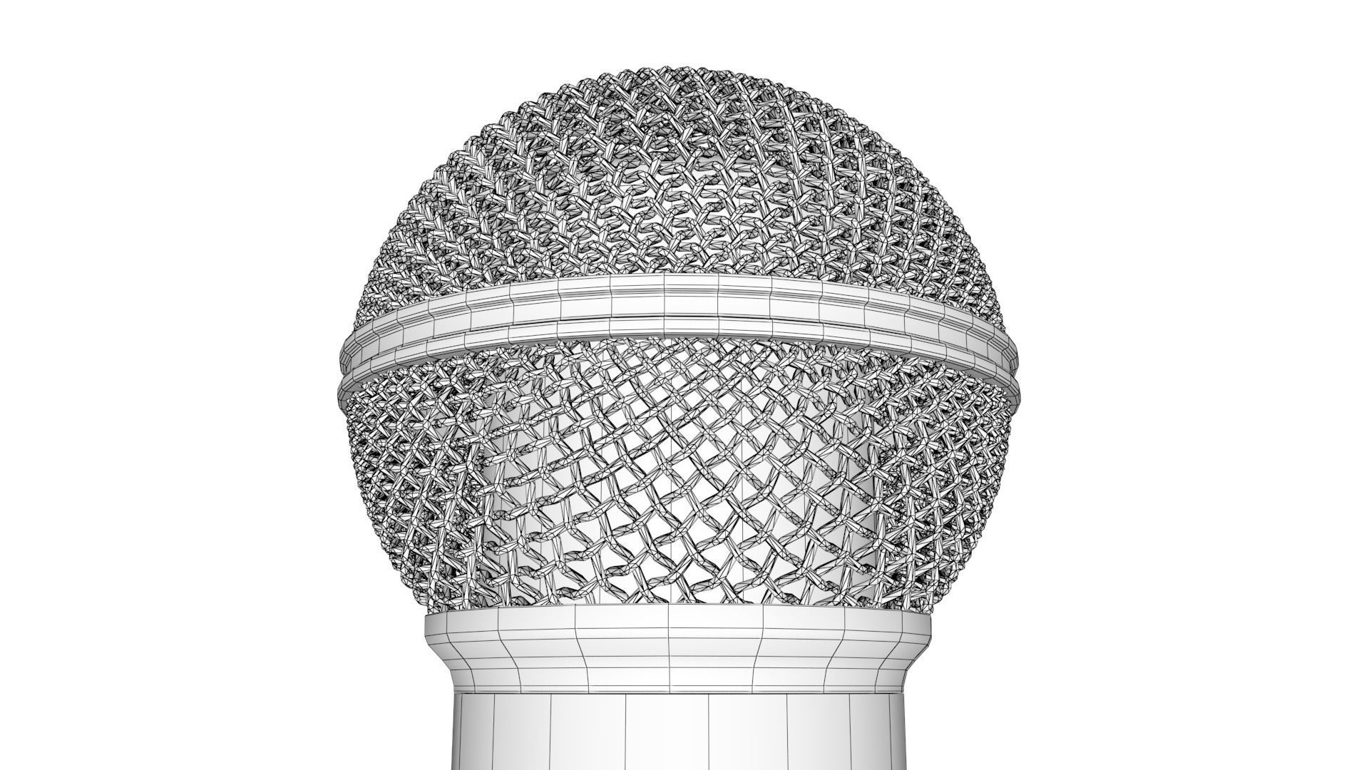 Shure SM58 Microphone 3D model_4