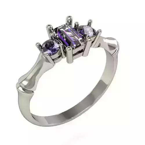   fashion  ring with gems     