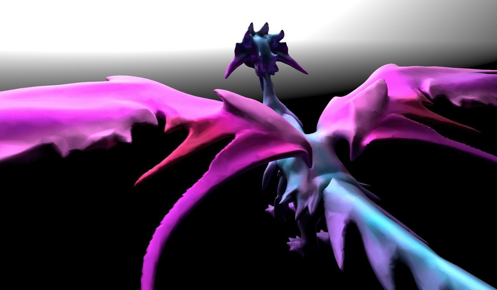 Butterfly Fairy Dragon Model Free low-poly 3D model_6