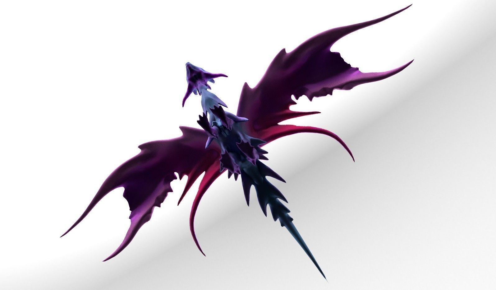 Butterfly Fairy Dragon Model Free low-poly 3D model_12