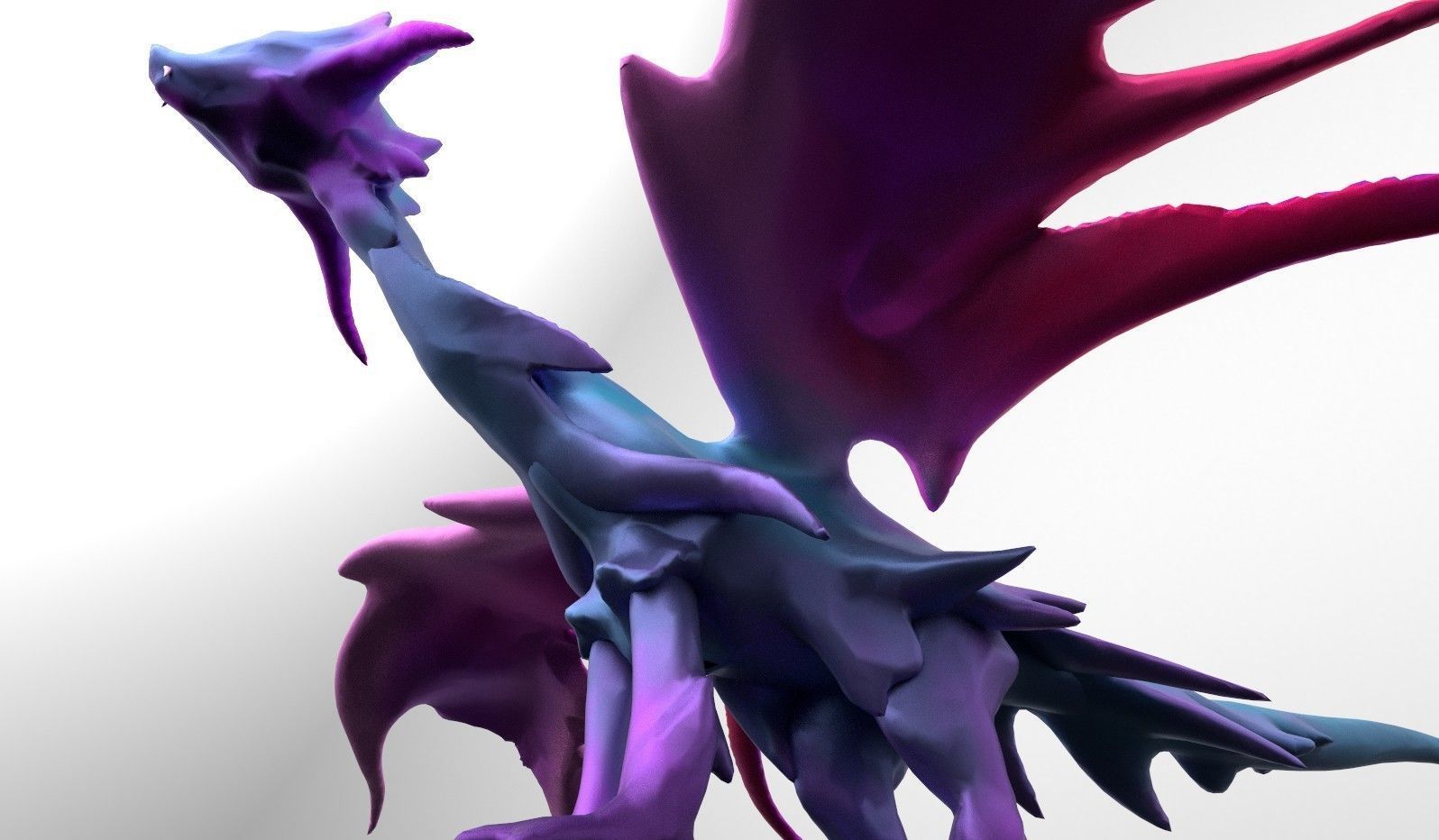 Butterfly Fairy Dragon Model Free low-poly 3D model_8