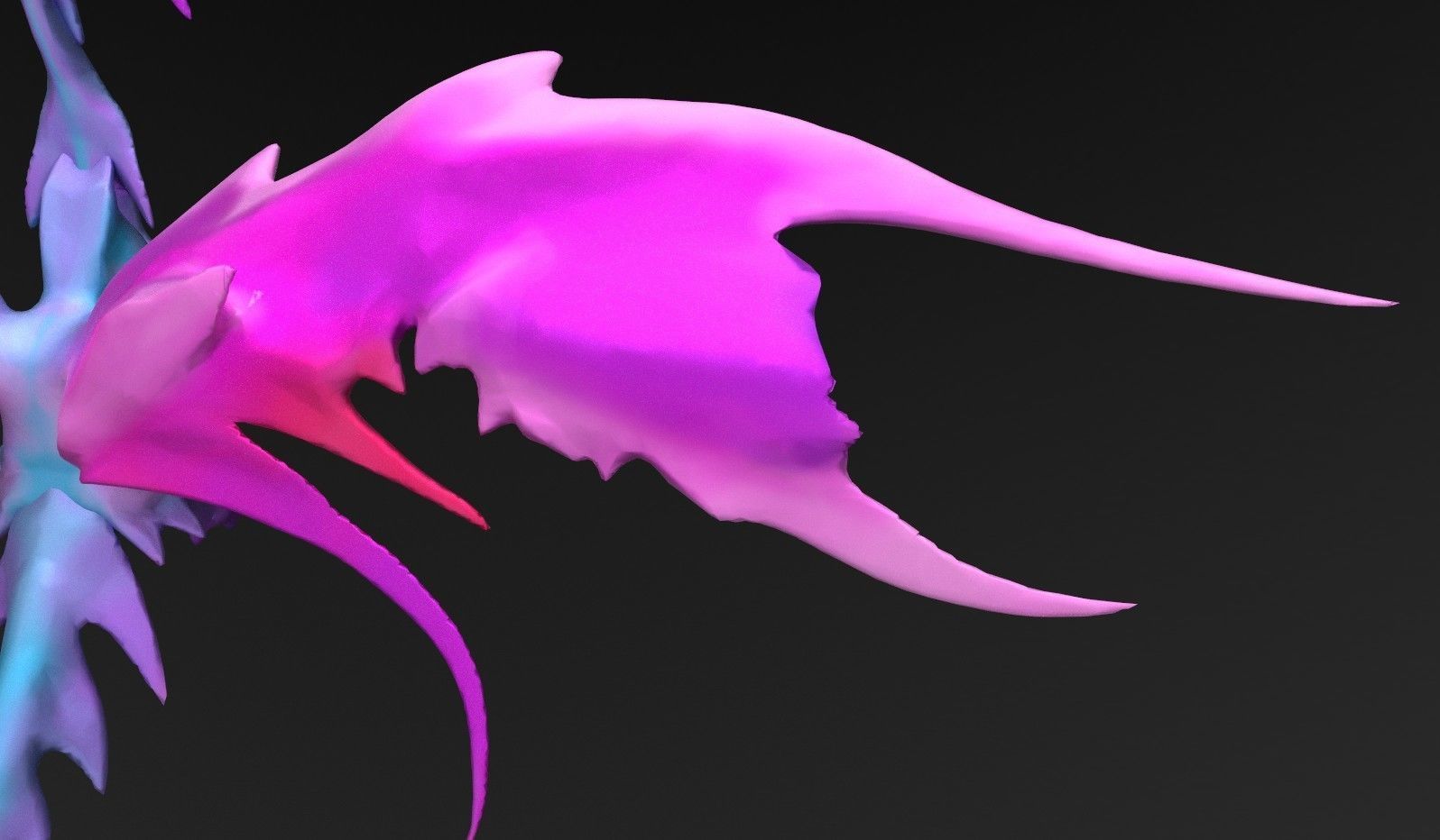 Butterfly Fairy Dragon Model Free low-poly 3D model_19