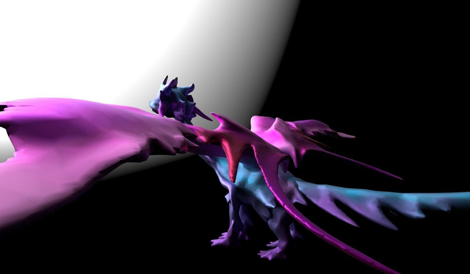 Butterfly Fairy Dragon Model Free low-poly 3D model_5