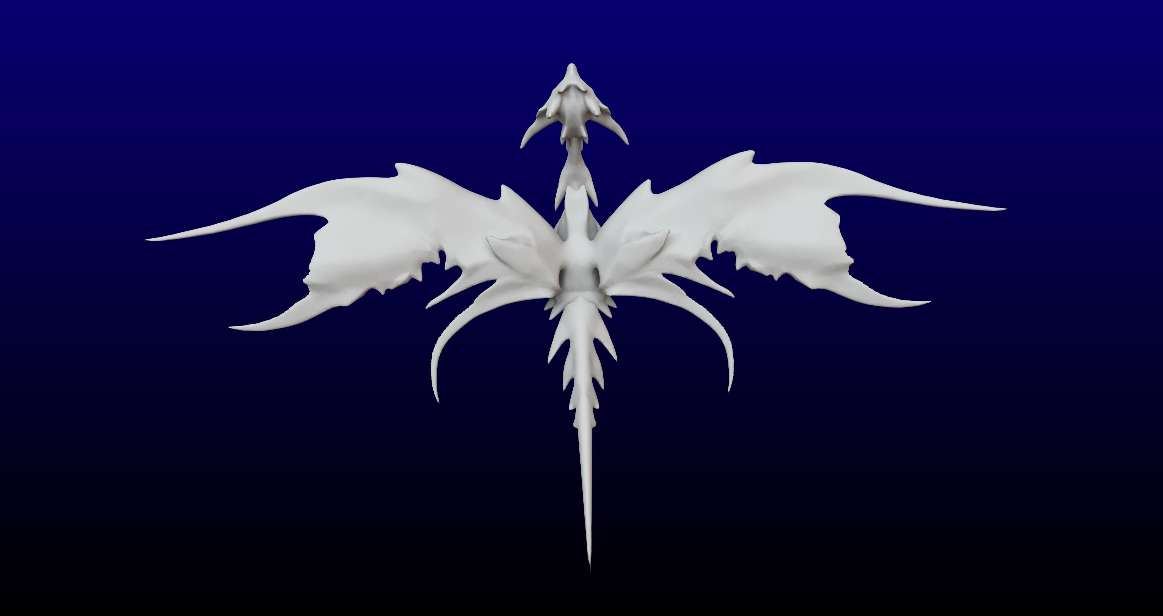 Butterfly Fairy Dragon Model Free low-poly 3D model_3