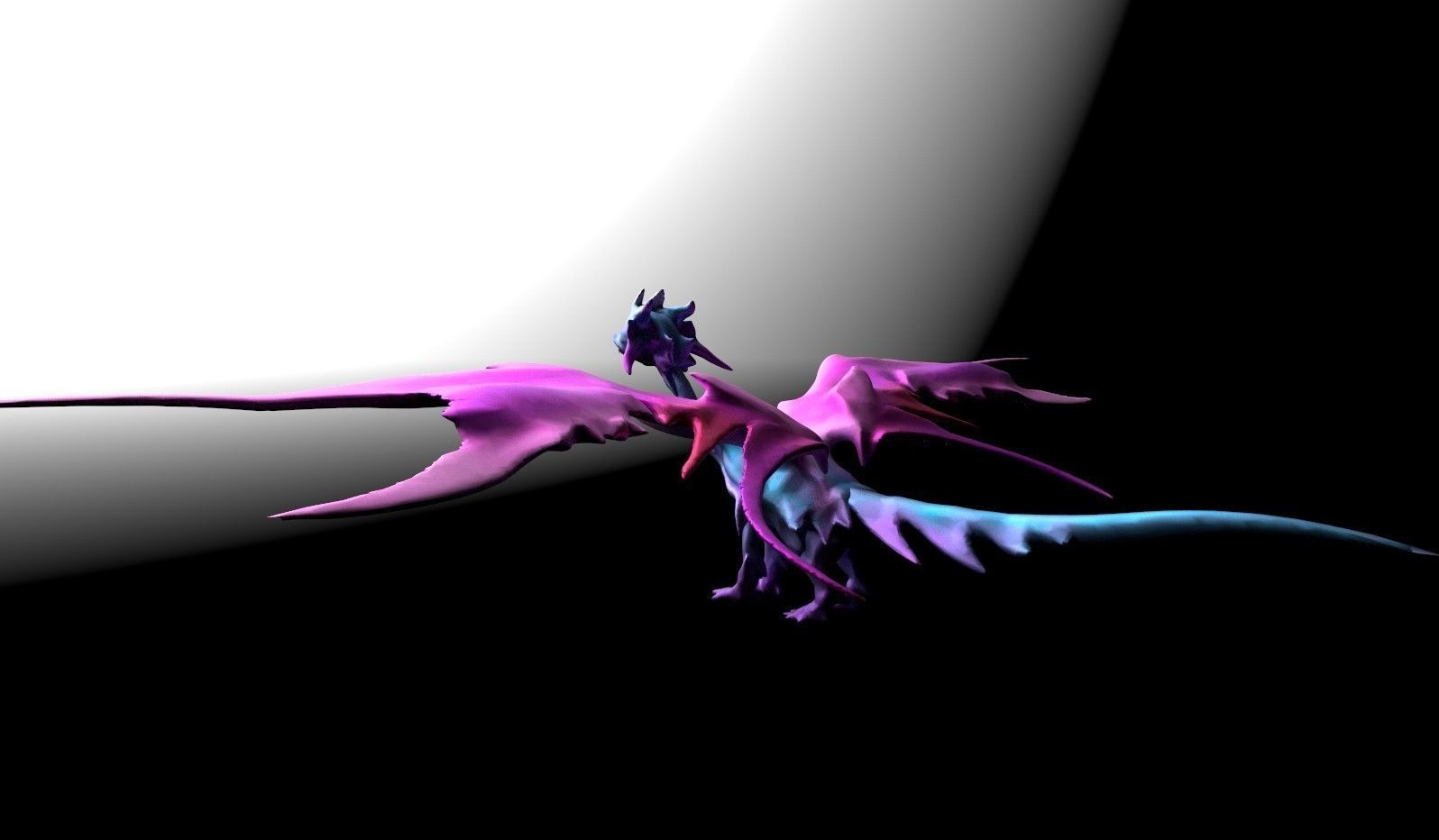 Butterfly Fairy Dragon Model Free low-poly 3D model_13