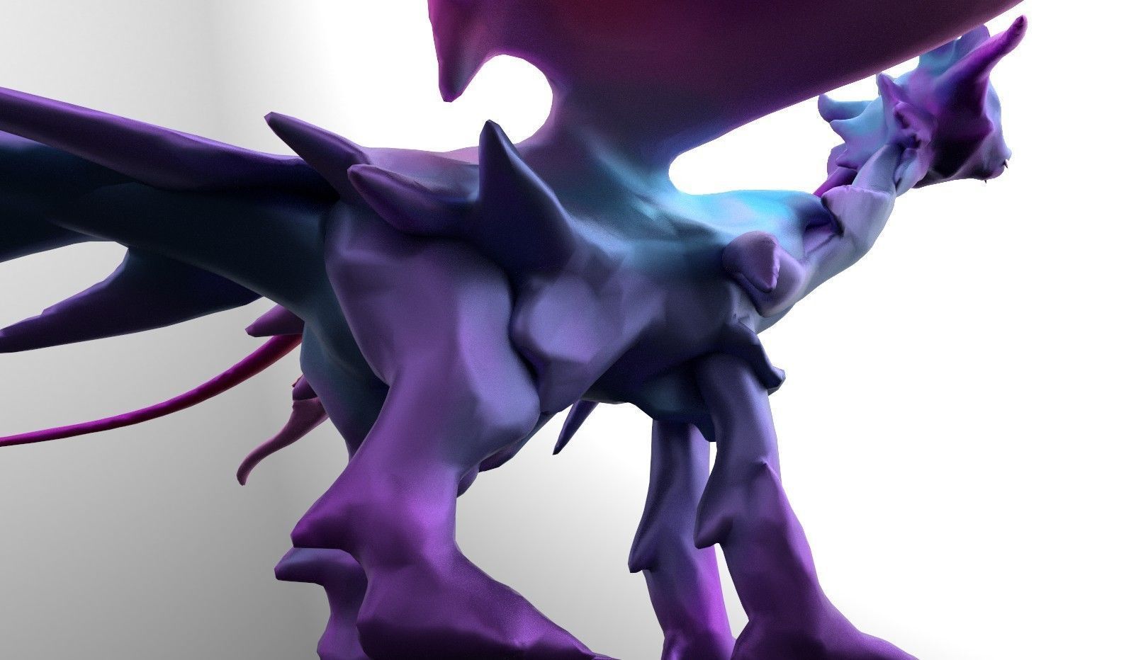 Butterfly Fairy Dragon Model Free low-poly 3D model_9