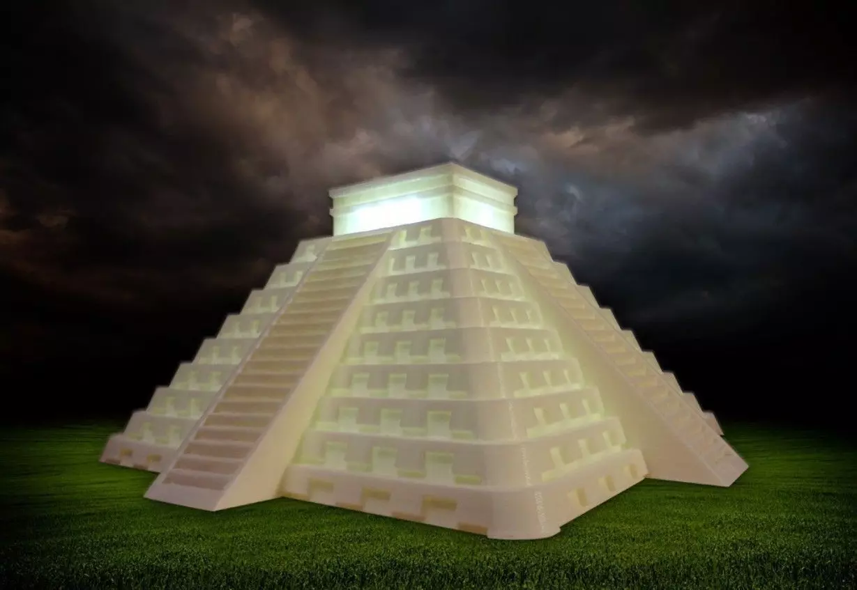 Temple of Kukulkan at Chichen Itza 3D print model_0