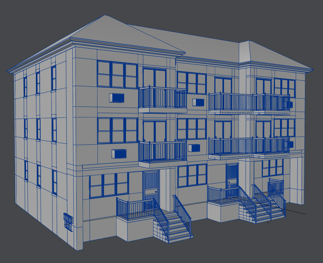 Apartment - House  3D model_3