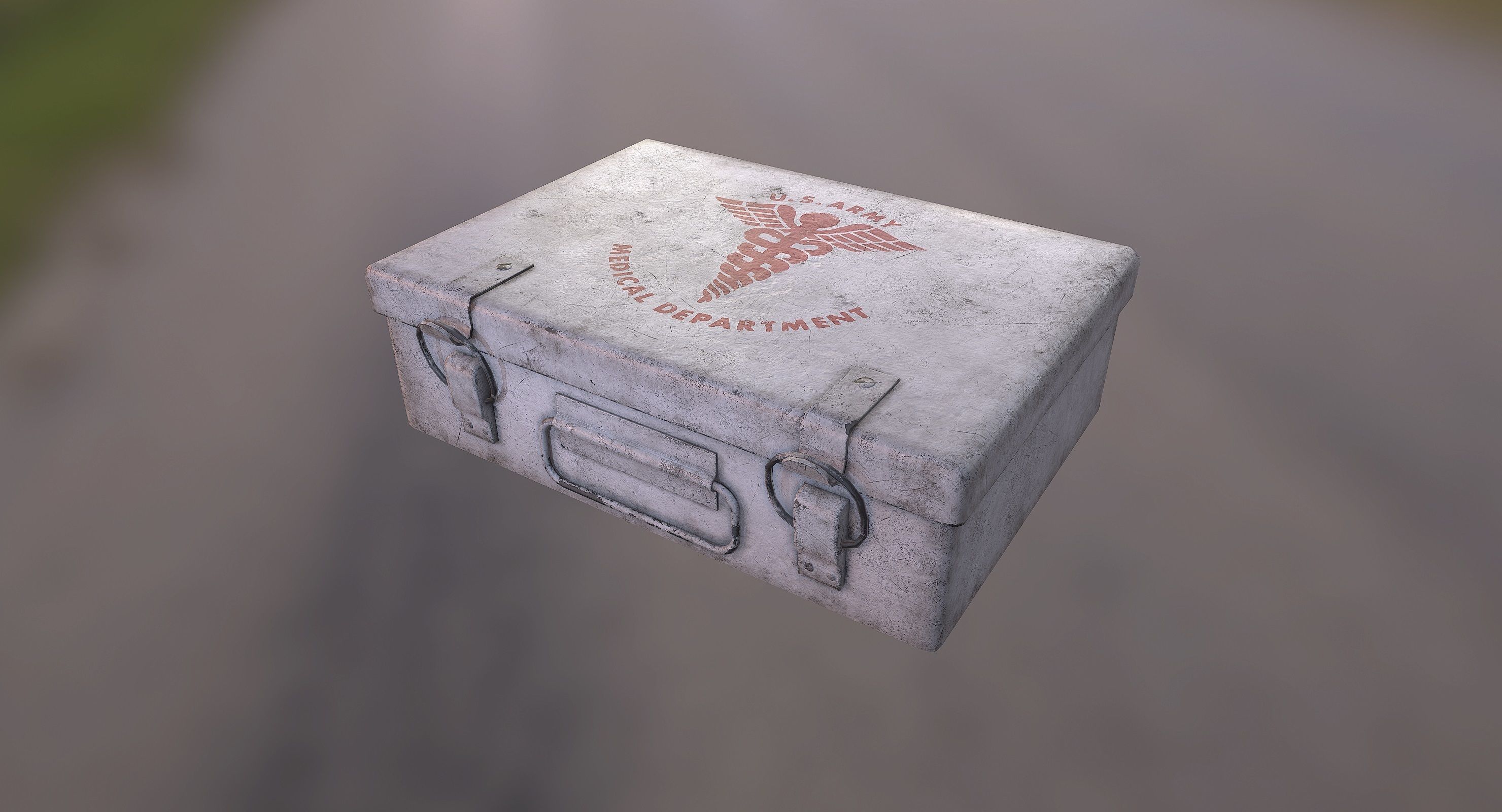 First Aid Kit Low-poly 3D model_5