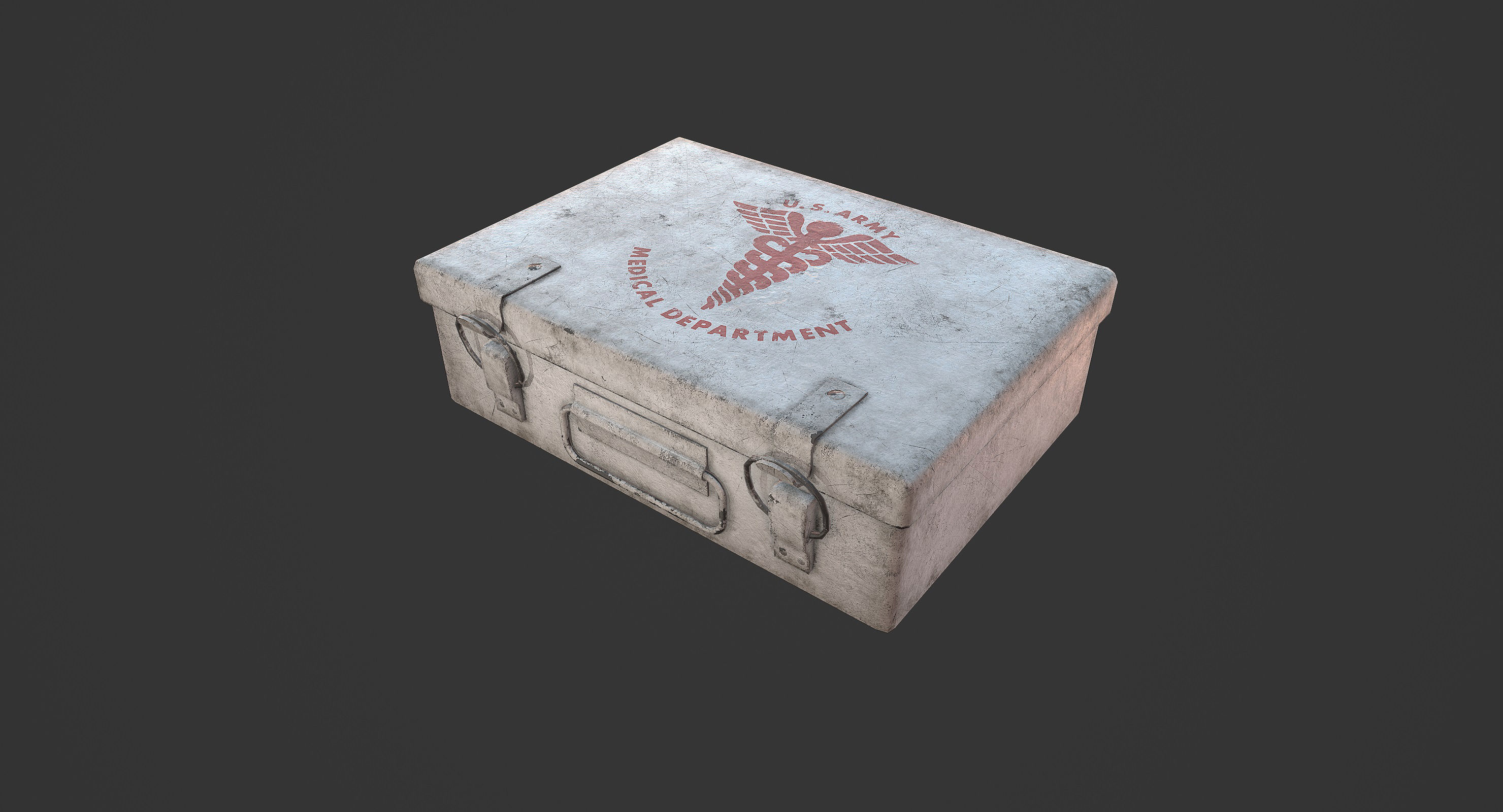 First Aid Kit Low-poly 3D model_1