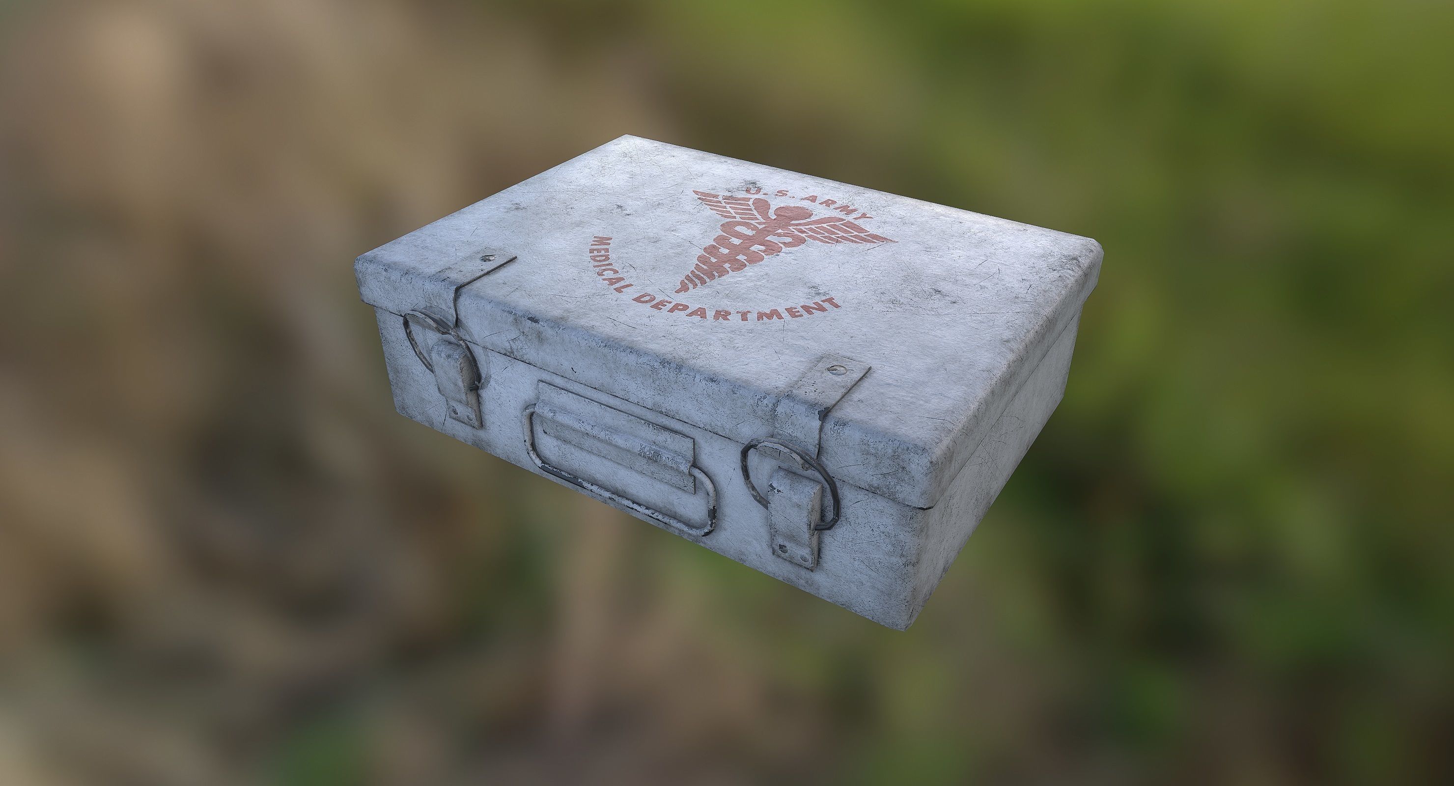 First Aid Kit Low-poly 3D model_6