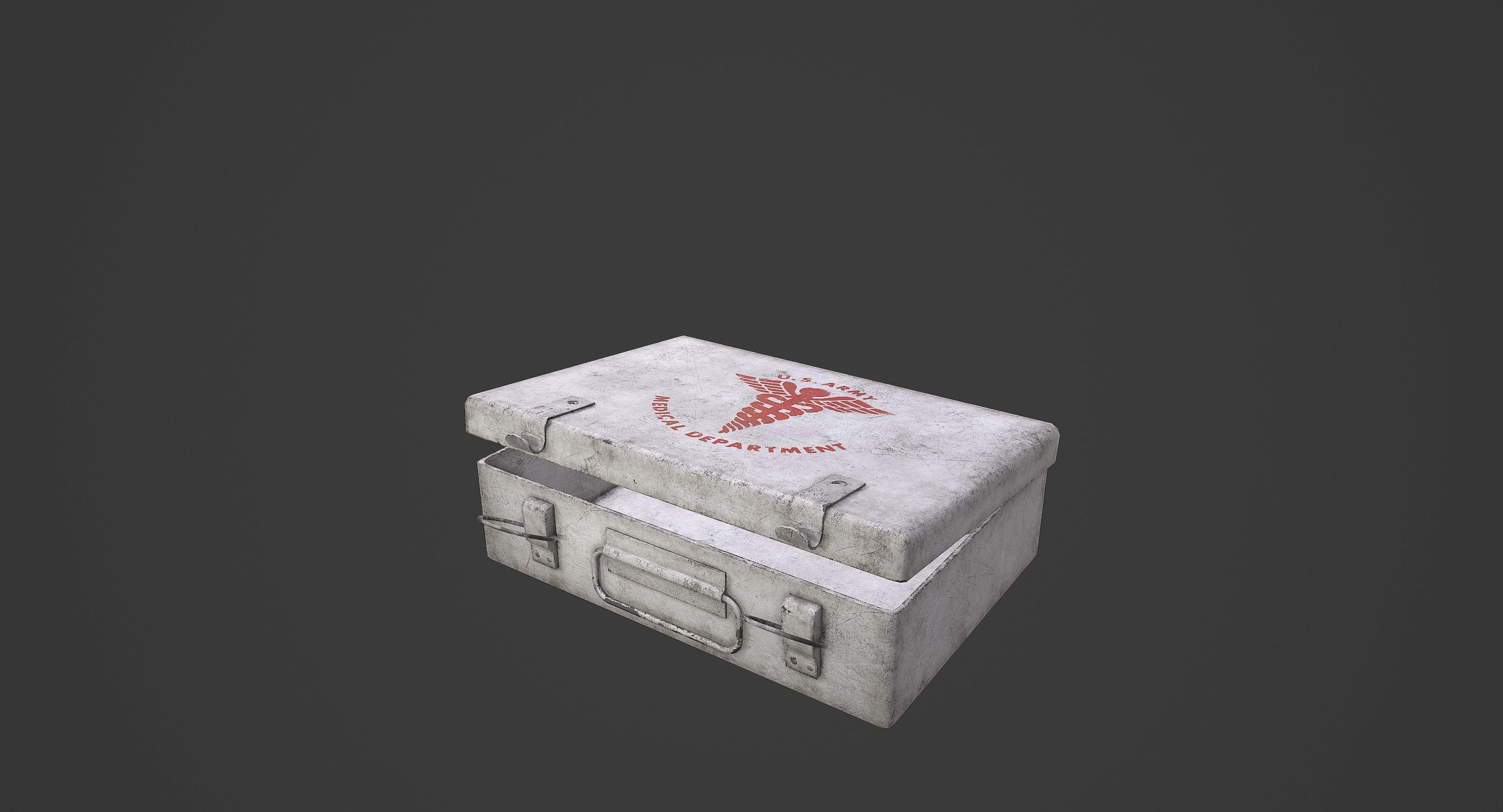 First Aid Kit Low-poly 3D model_9