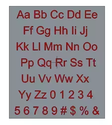 Latin Alphabet and Numbers