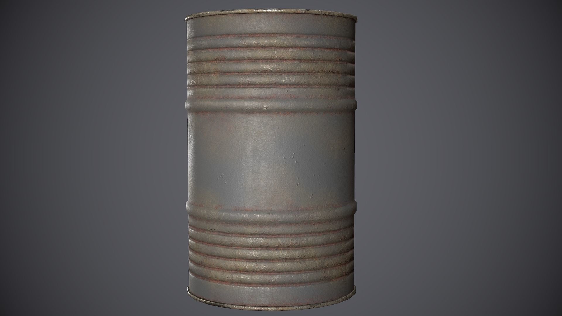 Barrels Oildrums Pack Low-poly 3D model_8